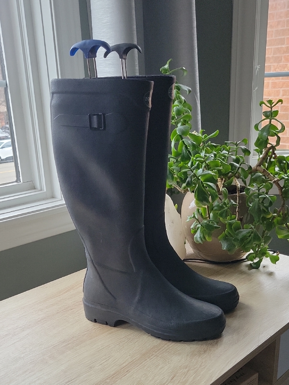 Le Chameau Women's Tall Black Waterproof Wellington Boots